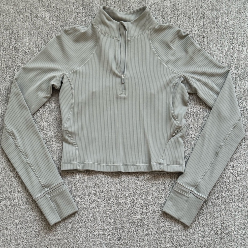 Women’s Lululemon Cropped Long-Sleeve Quarter Zip